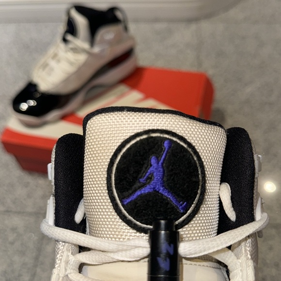 Used Nike Air Jordan 6 Rings White Black Dark Concord - Picture 4 of 5